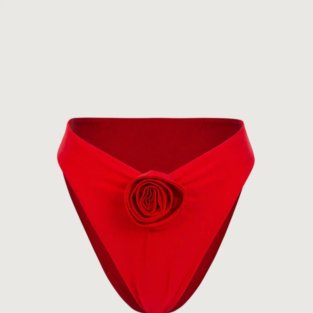 SAME LA Scarlet Bandeau Bikini with Rose Accent - Picture 4 of 10